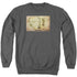 THE HOBBIT/MIDDLE EARTH MAP - ADULT CREWNECK SWEATSHIRT - CHARCOAL