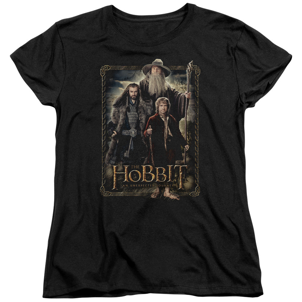 THE HOBBIT/THE THREE - S/S WOMENS TEE - BLACK