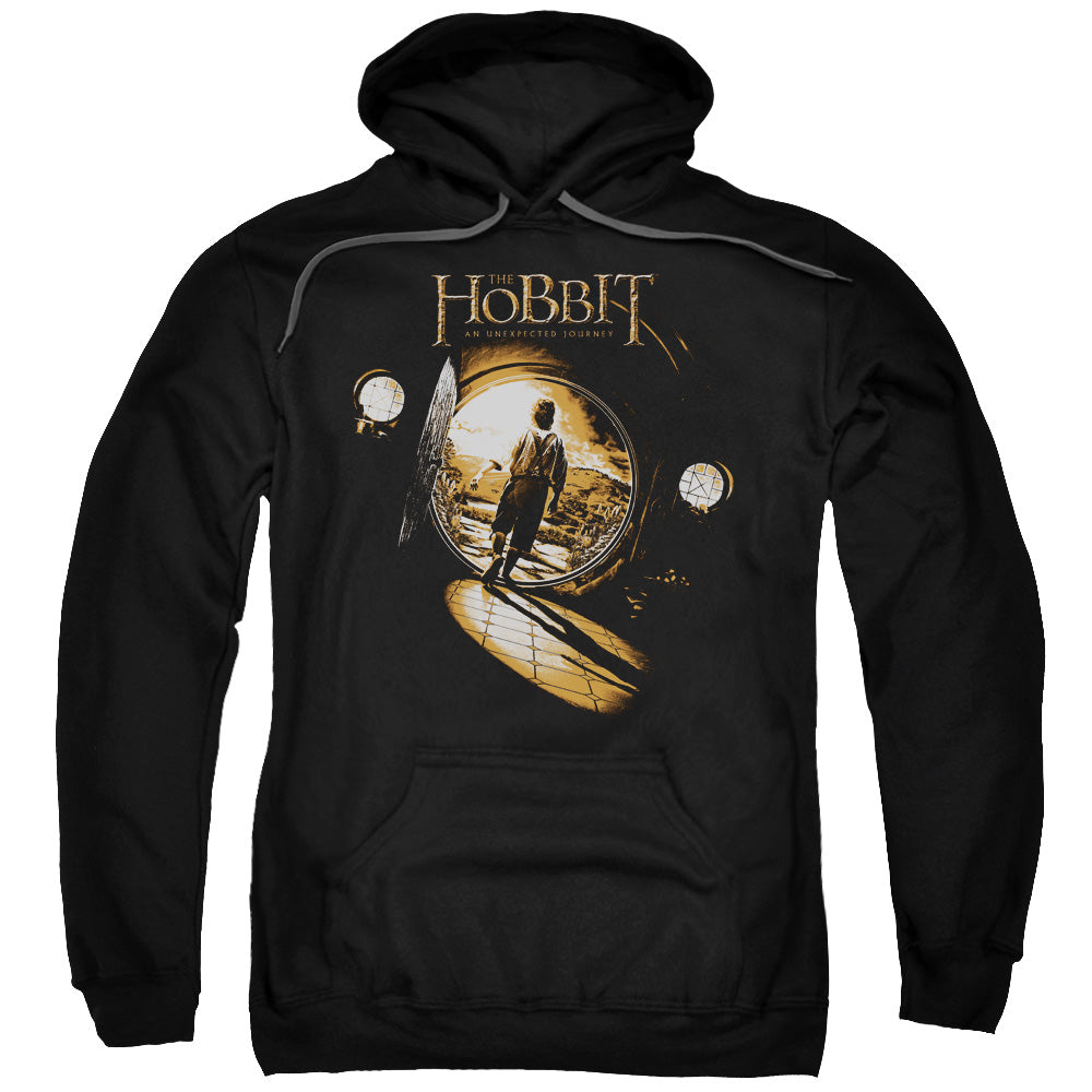 THE HOBBIT/HOBBIT HOLE - ADULT PULLOVER HOODIE - BLACK