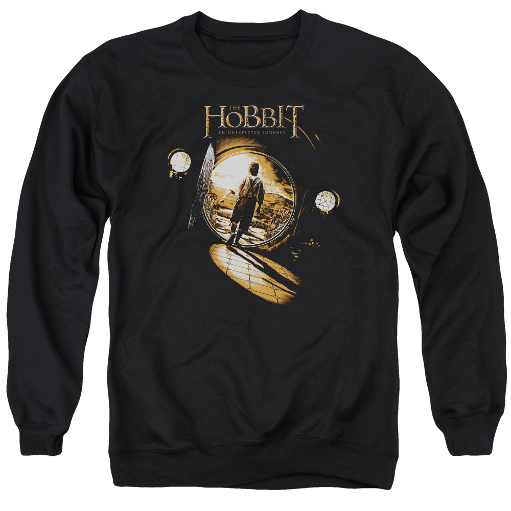 THE HOBBIT/HOBBIT HOLE - ADULT CREWNECK SWEATSHIRT - BLACK
