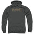 THE HOBBIT/DISTRESSED LOGO - ADULT PULLOVER HOODIE - CHARCOAL