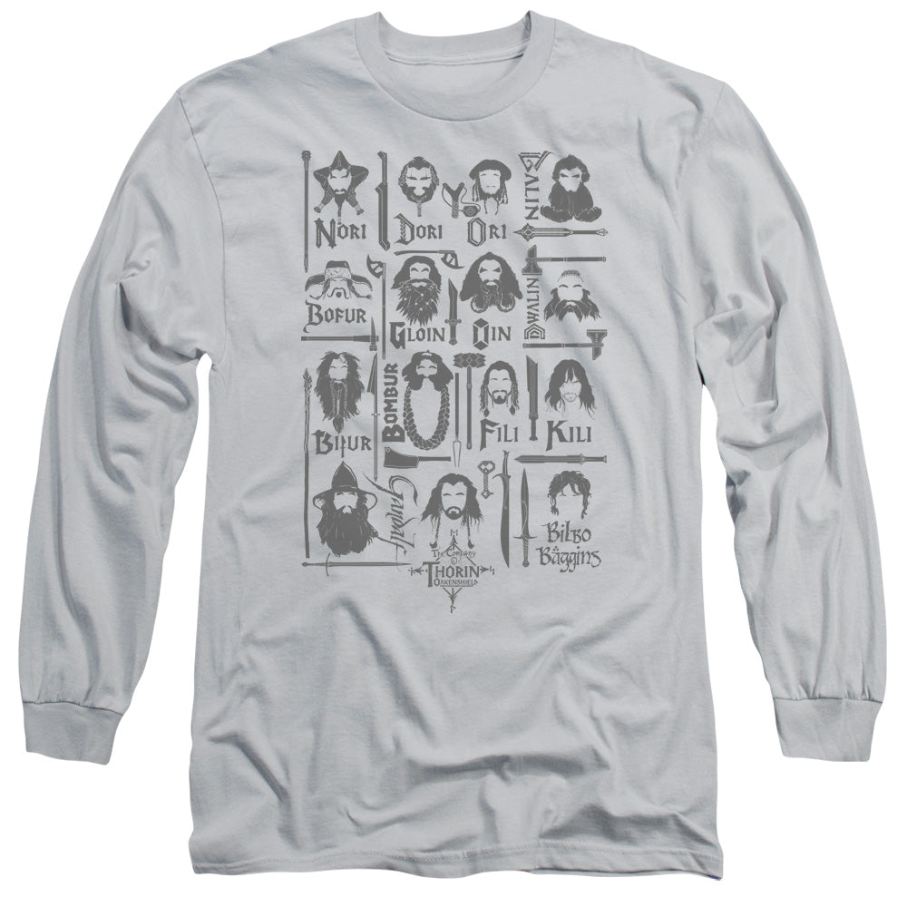 THE HOBBIT/THE COMPANY - L/S ADULT 18/1 - SILVER