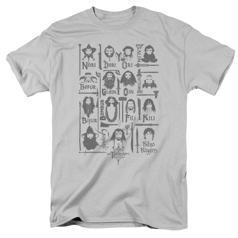 THE HOBBIT/THE COMPANY - S/S ADULT 18/1 - SILVER