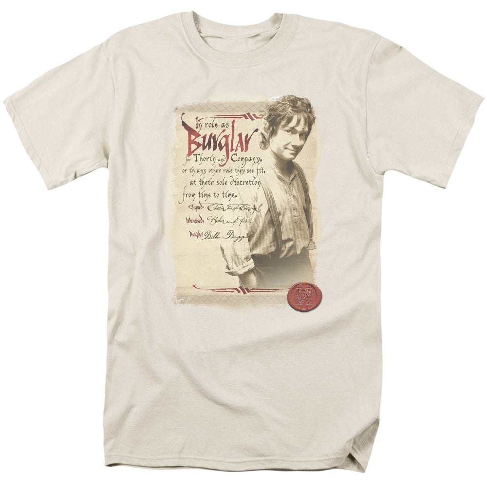 THE HOBBIT/BURGLAR - S/S ADULT 18/1 - CREAM