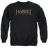 THE HOBBIT/LOGO - ADULT CREWNECK SWEATSHIRT - BLACK