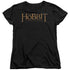 THE HOBBIT/LOGO - S/S WOMENS TEE - BLACK