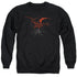 THE HOBBIT/SMAUG - ADULT CREWNECK SWEATSHIRT - BLACK