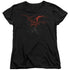 THE HOBBIT/SMAUG - S/S WOMENS TEE - BLACK