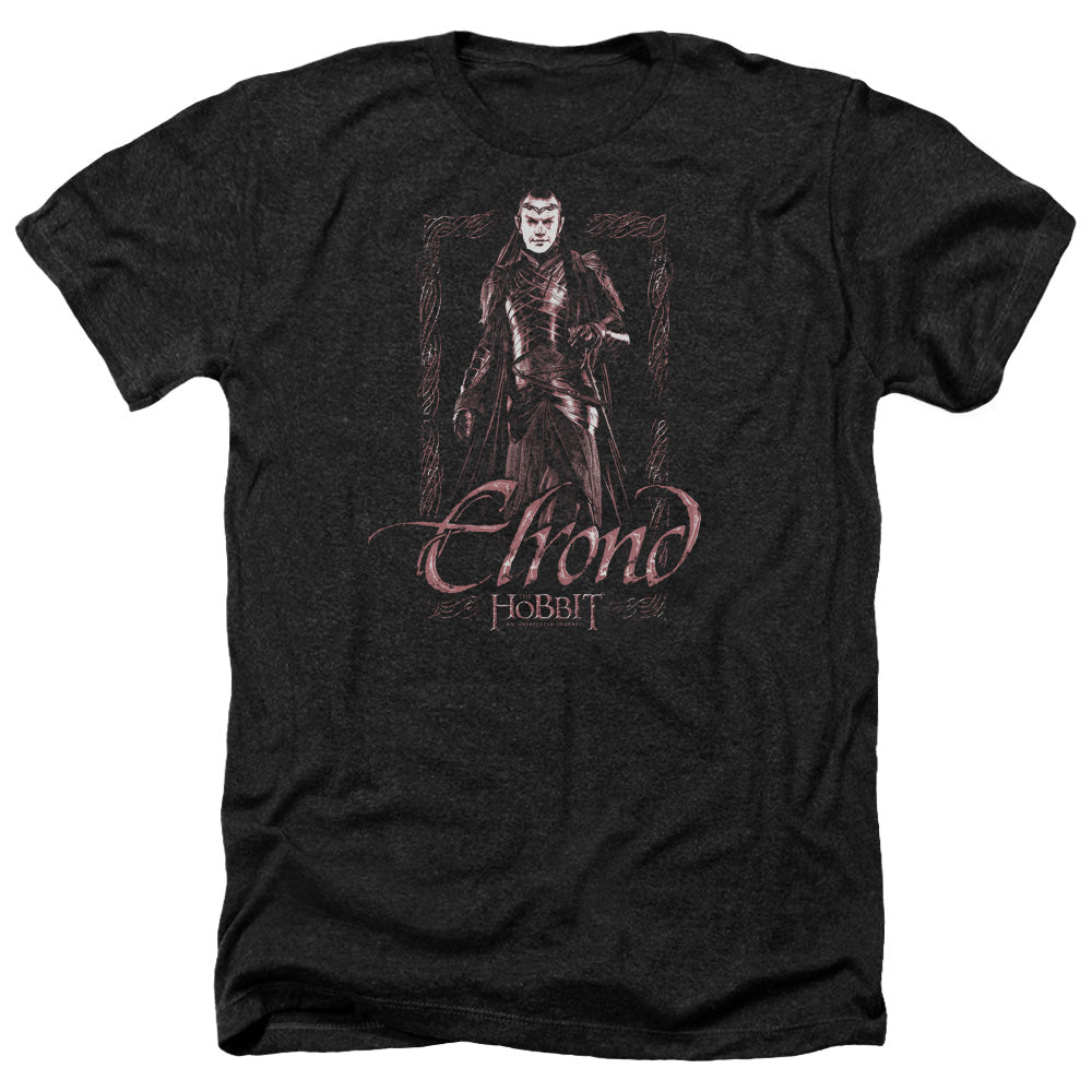 THE HOBBIT/ELROND STARE - ADULT HEATHER - BLACK
