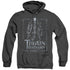 THE HOBBIT/THORIN STARE - ADULT HEATHER HOODIE - BLACK