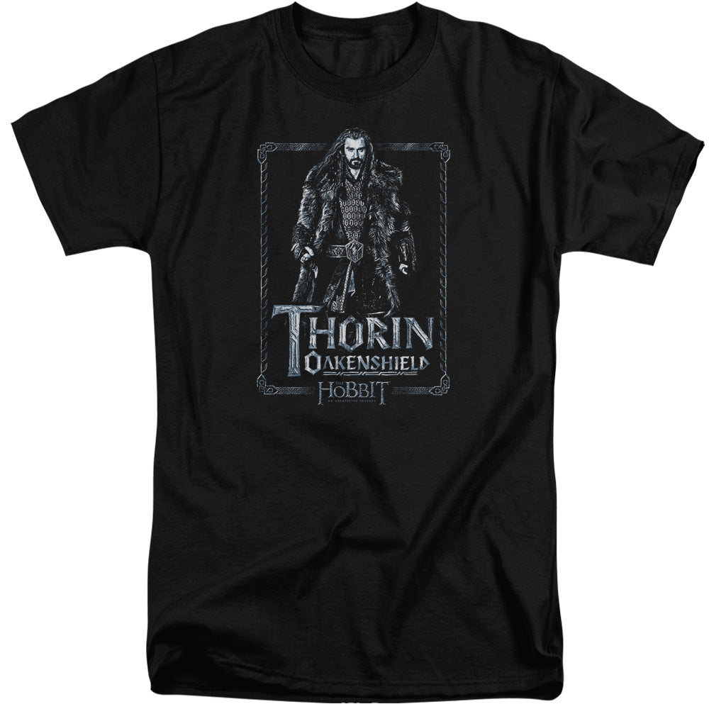 THE HOBBIT/THORIN STARE - S/S ADULT TALL 18/1 - BLACK