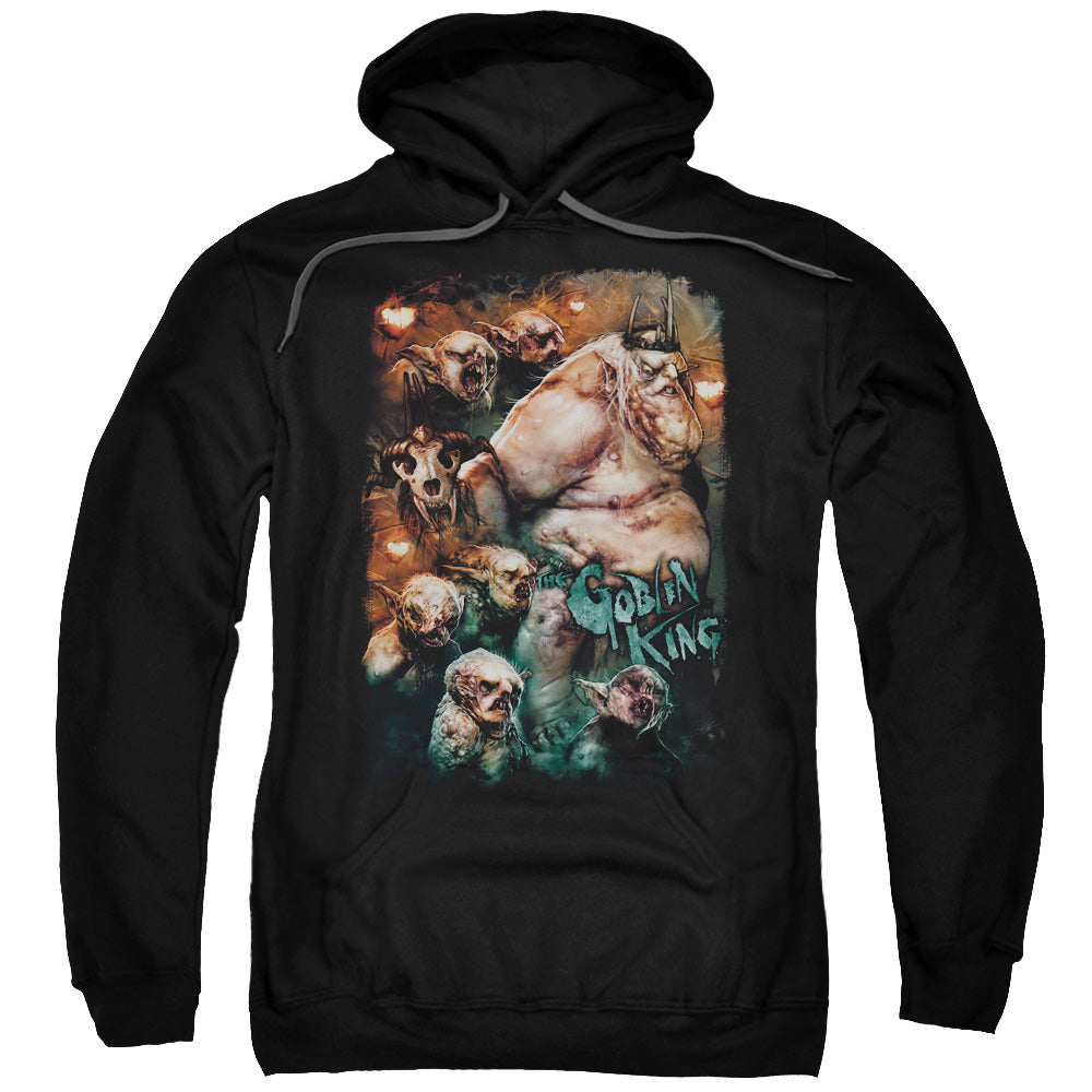 THE HOBBIT/GOBLIN KING - ADULT PULLOVER HOODIE - BLACK