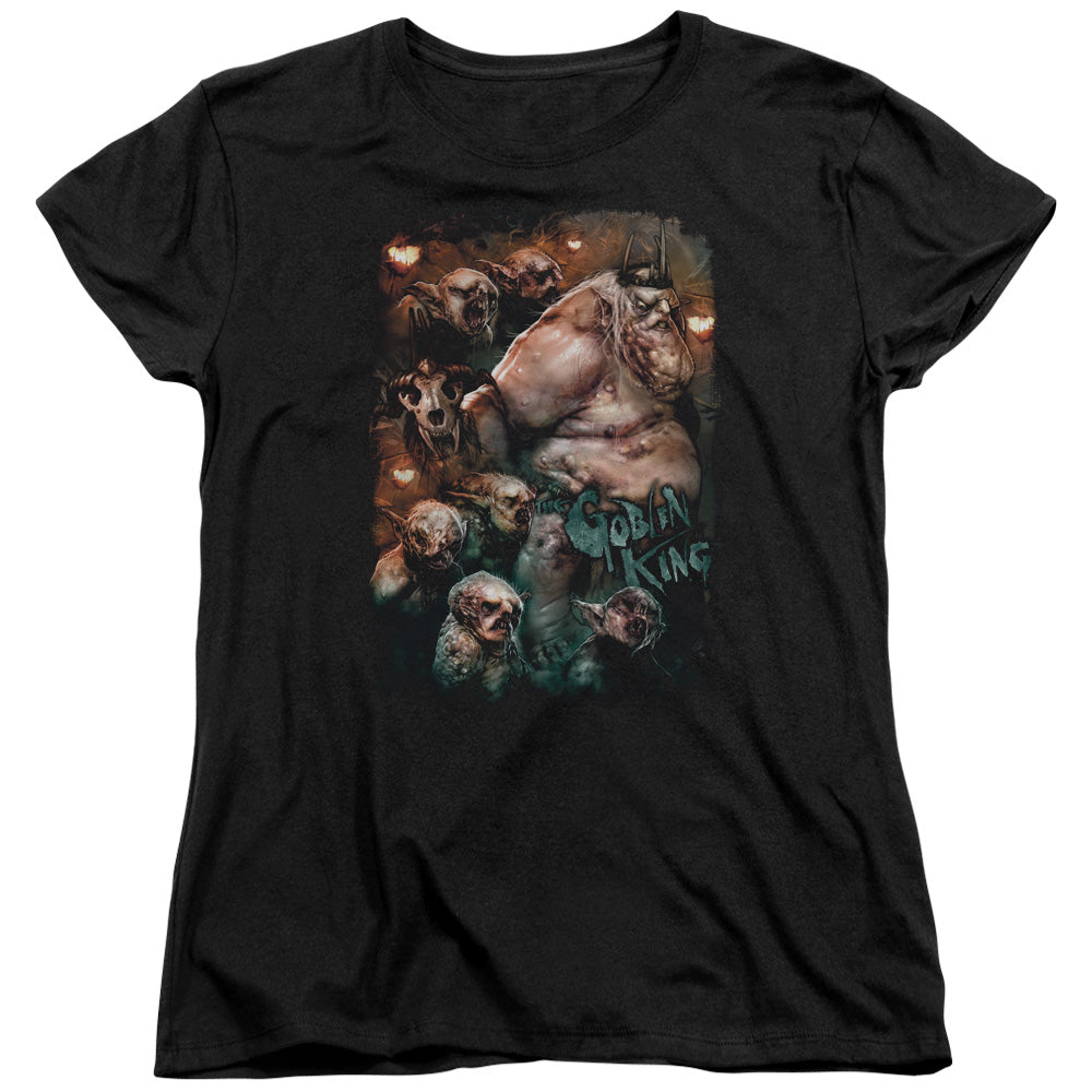 THE HOBBIT/GOBLIN KING - S/S WOMENS TEE - BLACK
