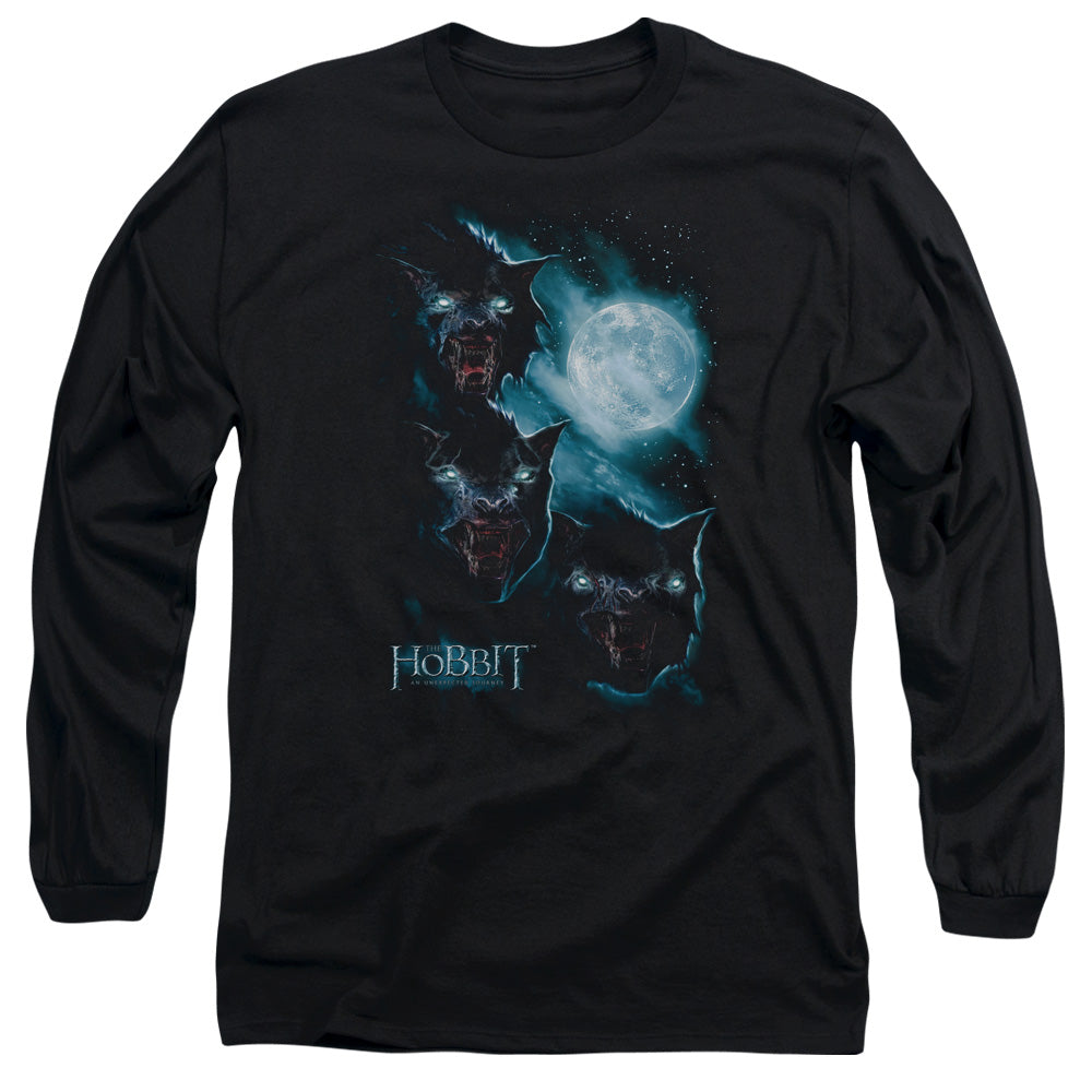 THE HOBBIT/THREE WARG MOON - L/S ADULT 18/1 - BLACK