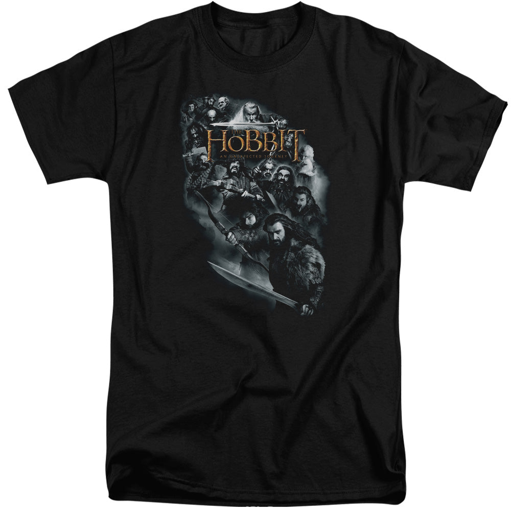 THE HOBBIT/CAST OF CHARACTERS - S/S ADULT TALL 18/1 - BLACK