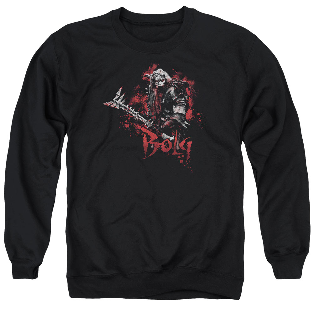 THE HOBBIT/BOLG - ADULT CREWNECK SWEATSHIRT - BLACK