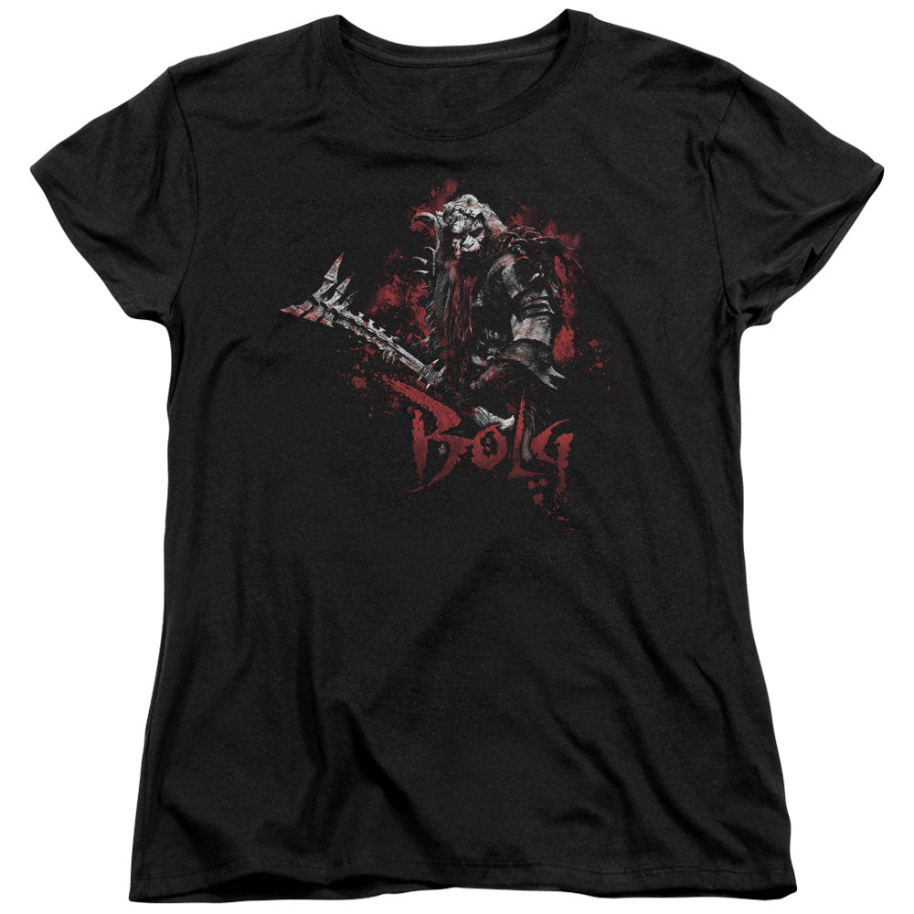 THE HOBBIT/BOLG - S/S WOMENS TEE - BLACK