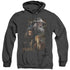 THE HOBBIT/PAINTING - ADULT HEATHER HOODIE - BLACK