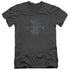 THE HOBBIT/GOLIN KING SYMBOL - S/S ADULT V-NECK 30/1 - CHARCOAL