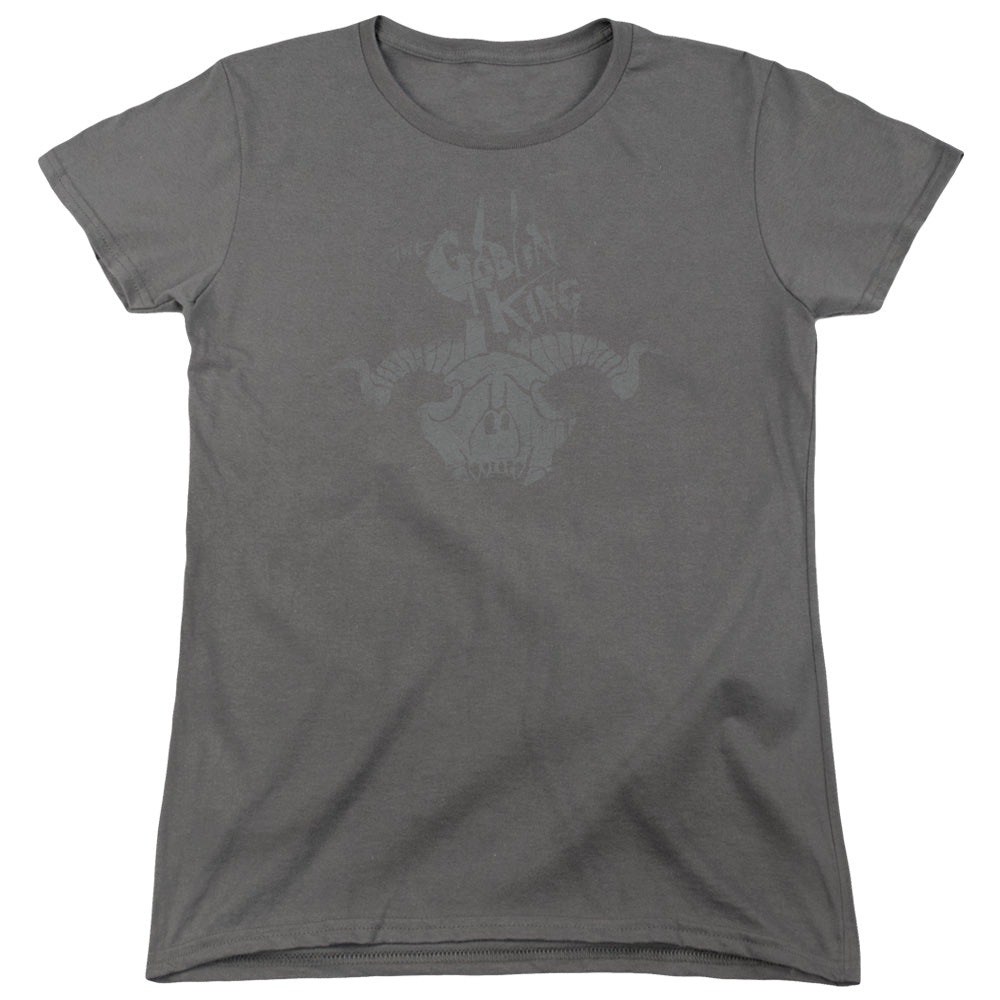 THE HOBBIT/GOLIN KING SYMBOL - S/S WOMENS TEE - CHARCOAL