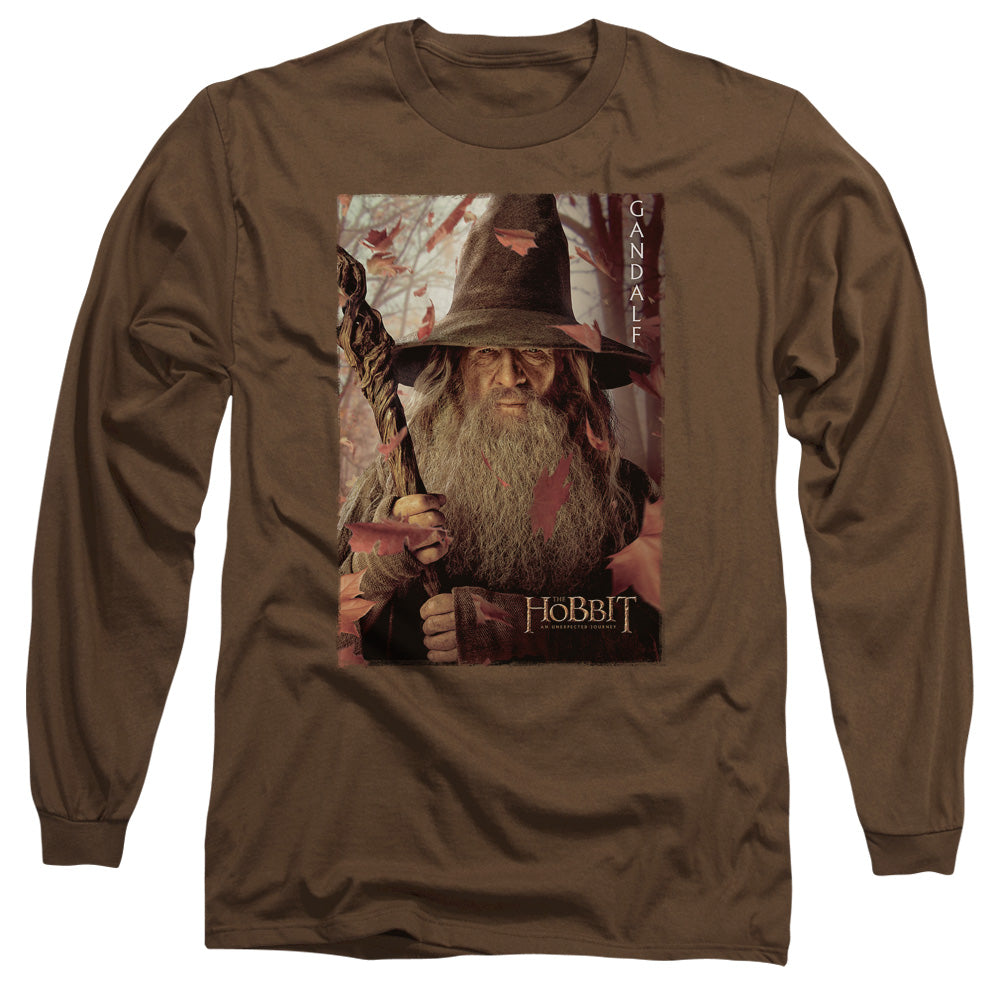 THE HOBBIT/GALDALF POSTER - L/S ADULT 18/1 - COFFEE