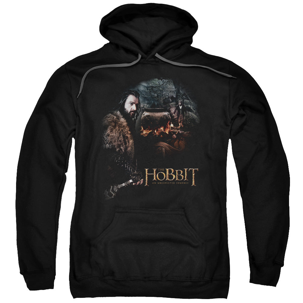 THE HOBBIT/CAULDRON - ADULT PULLOVER HOODIE - BLACK