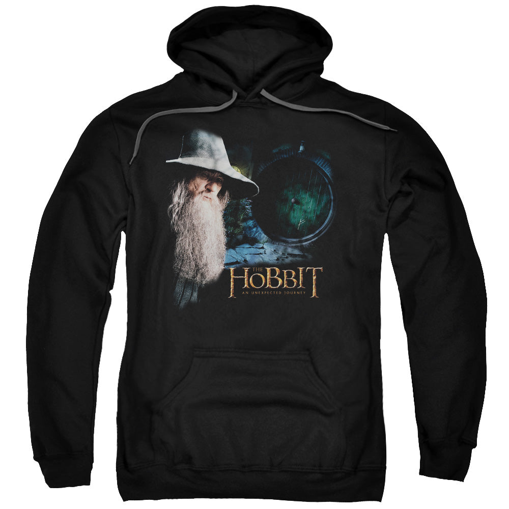 THE HOBBIT/THE DOOR - ADULT PULLOVER HOODIE - BLACK