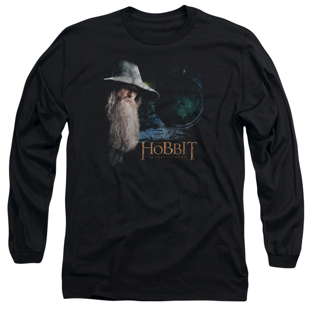 THE HOBBIT/THE DOOR - L/S ADULT 18/1 - BLACK