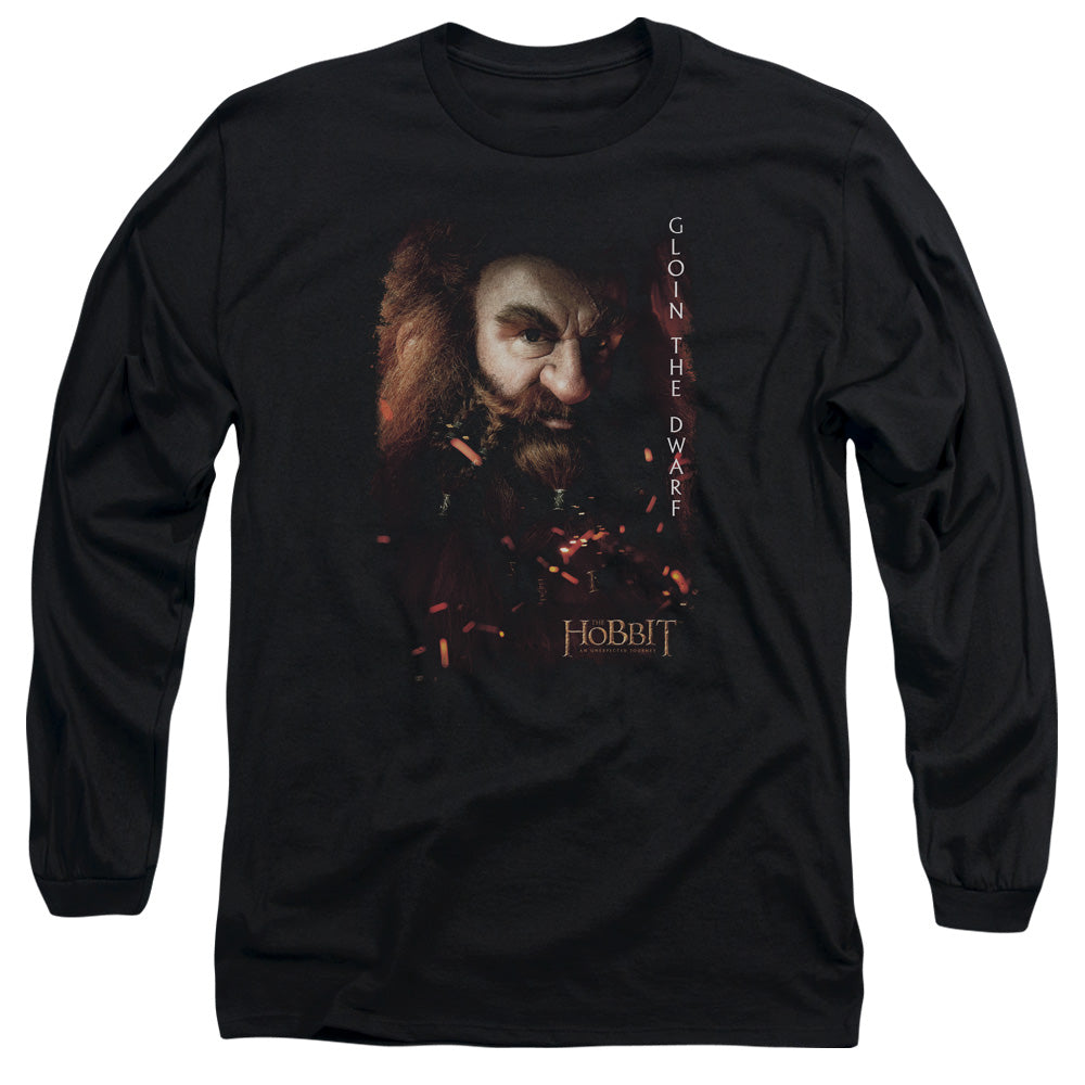 THE HOBBIT/GLOIN POSTER - L/S ADULT 18/1 - BLACK