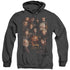 THE HOBBIT/DWARVES POSTER - ADULT HEATHER HOODIE - BLACK