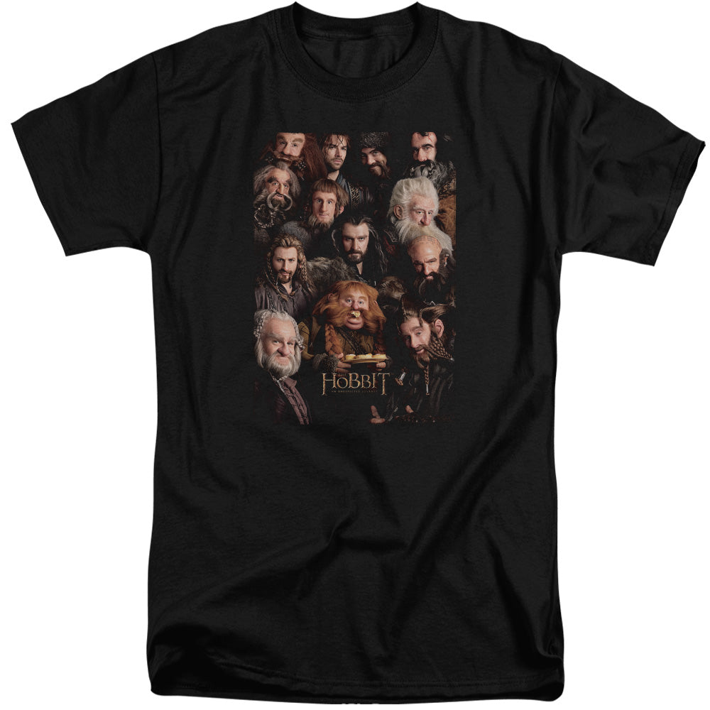 THE HOBBIT/DWARVES POSTER - S/S ADULT TALL 18/1 - BLACK