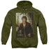 THE HOBBIT/BILBO POSTER - ADULT PULLOVER HOODIE - MILITARY GREEN