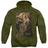 THE HOBBIT/OIN - ADULT PULLOVER HOODIE - MILITARY GREEN