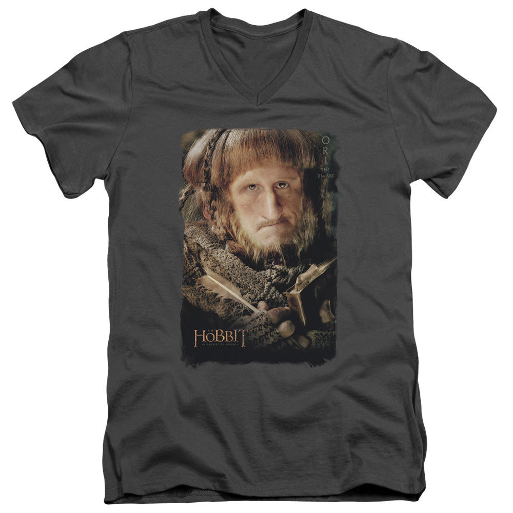 THE HOBBIT/ORI - S/S ADULT V-NECK 30/1 - CHARCOAL