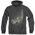 HOBBIT/AT SMAUGS DOOR - ADULT HEATHER HOODIE - BLACK