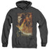HOBBIT/GOLDEN CHAMBER - ADULT HEATHER HOODIE - BLACK