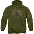 HOBBIT/TAURIEL - ADULT PULLOVER HOODIE - MILITARY GREEN