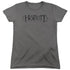 HOBBIT/ORNATE LOGO - S/S WOMENS TEE - CHARCOAL