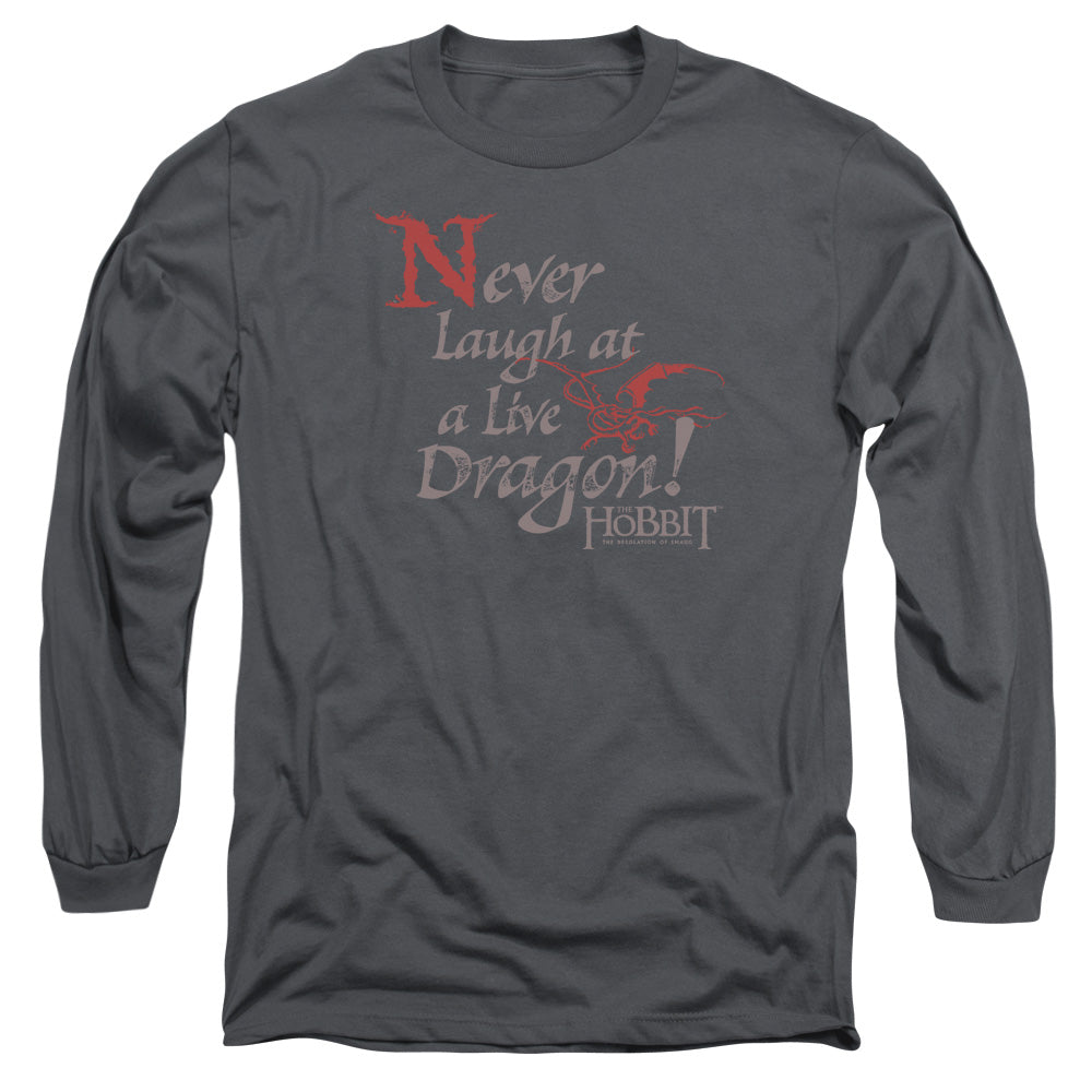 HOBBIT/NEVER LAUGH -  L/S ADULT 18/1  - CHARCOAL