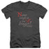 HOBBIT/NEVER LAUGH - S/S ADULT V-NECK 30/1 - CHARCOAL