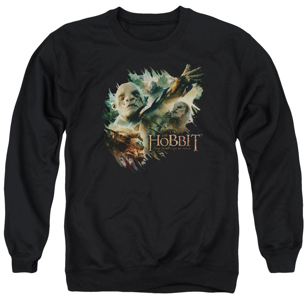 HOBBIT/BADDIES - ADULT CREWNECK SWEATSHIRT - BLACK