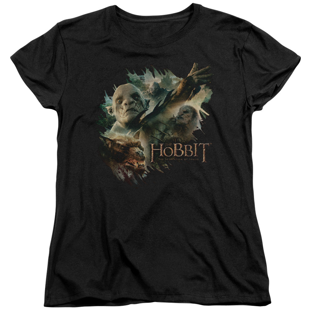 HOBBIT/BADDIES - S/S WOMENS TEE - BLACK
