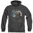 HOBBIT/KNIVES - ADULT HEATHER HOODIE - BLACK