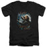 HOBBIT/KNIVES - S/S ADULT V-NECK 30/1 - BLACK