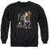 HOBBIT/SWORD AND STAFF - ADULT CREWNECK SWEATSHIRT - BLACK