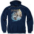 HOBBIT/BARRELING DOWN - ADULT PULLOVER HOODIE - NAVY