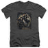 HOBBIT/WEAPONS DRAWN - S/S ADULT V-NECK 30/1 - CHARCOAL