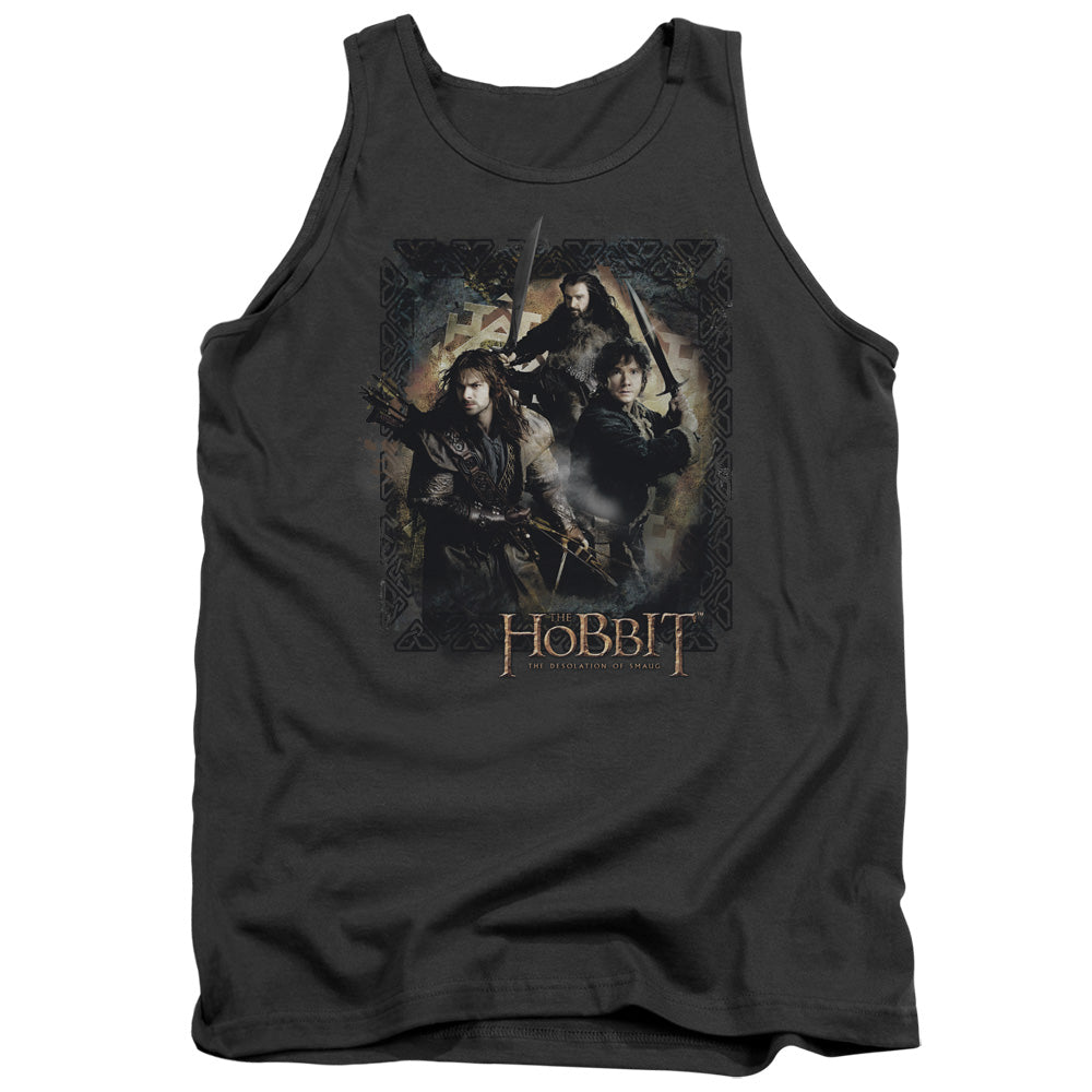 HOBBIT/WEAPONS DRAWN - ADULT TANK - CHARCOAL