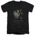 HOBBIT/PROTECTOR - S/S ADULT V-NECK 30/1 - BLACK