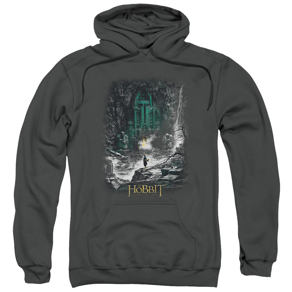 HOBBIT/SECOND THOUGHTS - ADULT PULLOVER HOODIE - CHARCOAL